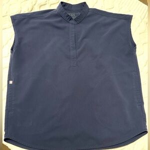 Figs scrub top, Rafaela style, size small, color “quiet navy”